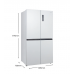 CCD598NWS CHIQ 601 L French Door Fridge - White Steel 